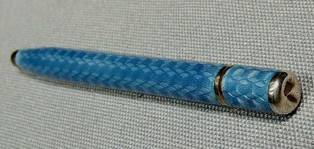 Antique Imperial Russian Silver Enamel Pencil