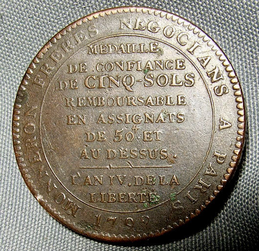 Antique 18th century Medal French Revolution