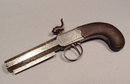 Antique Gun Percussion Pistol by John Evans, 19th Century