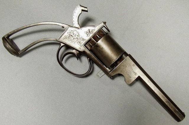 Antique Gun Percussion Revolver by Bate