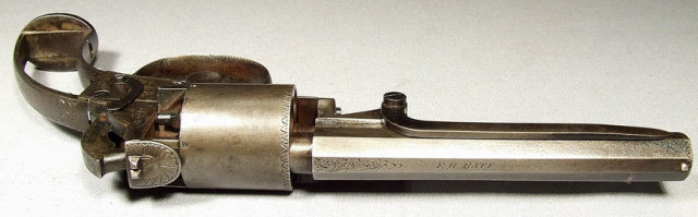 Antique Gun Percussion Revolver by Bate