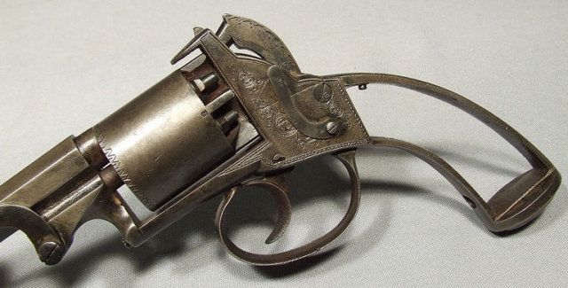Antique Gun Percussion Revolver by Bate