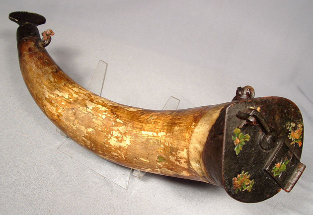 Antique Russian Cossacks Gun Powder Horn