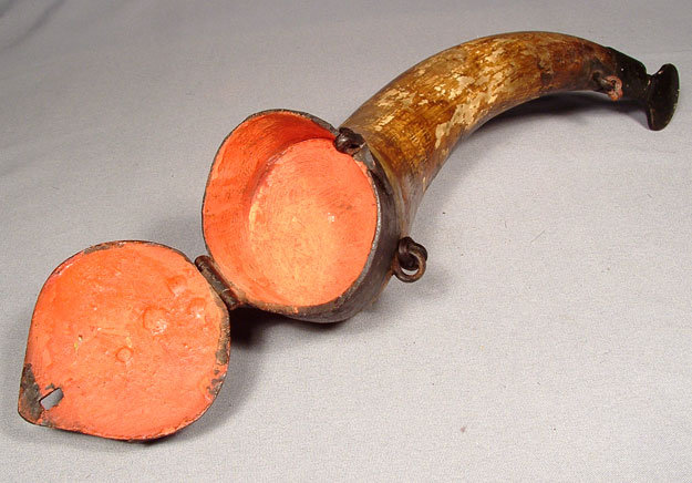 Antique Russian Cossacks Gun Powder Horn