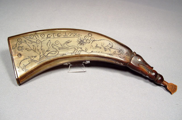 18th century 1770 A.D.Scottish Gun Powder Horn