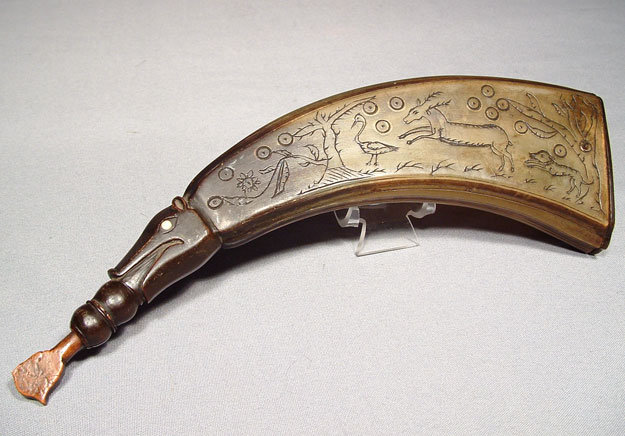 18th century 1770 A.D.Scottish Gun Powder Horn