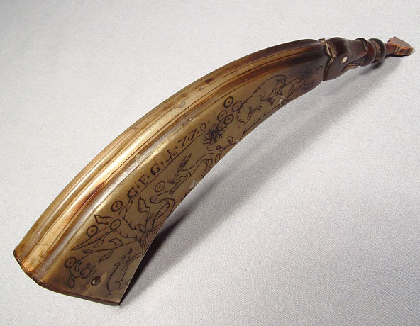 18th century 1770 A.D.Scottish Gun Powder Horn