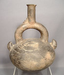 Pre Columbian Chimu Ceramic Stirrup Vessel