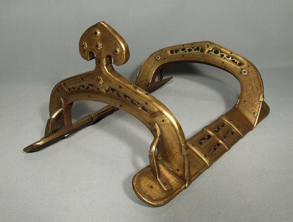 Antique Indo Persian Islamic Warrior Saddle, 18th cen