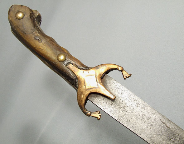 Antique Turkish Ottoman Sword Karabela with Yatagan Blade