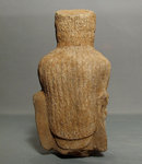 Antique Khmer Head of Divinity, Antique Sandstone Figure