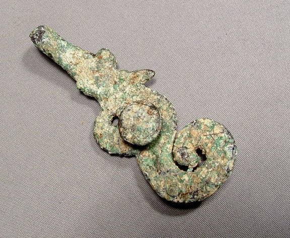 Antique Chinese Han Dynasty Bronze Belt Hook