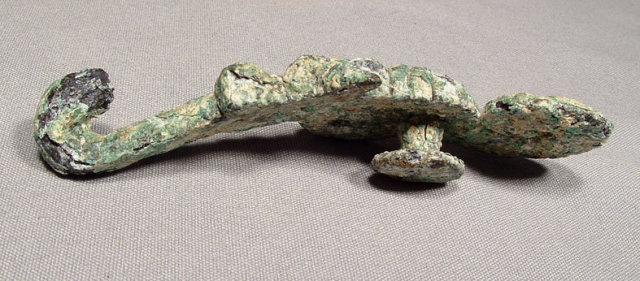 Antique Chinese Han Dynasty Bronze Belt Hook