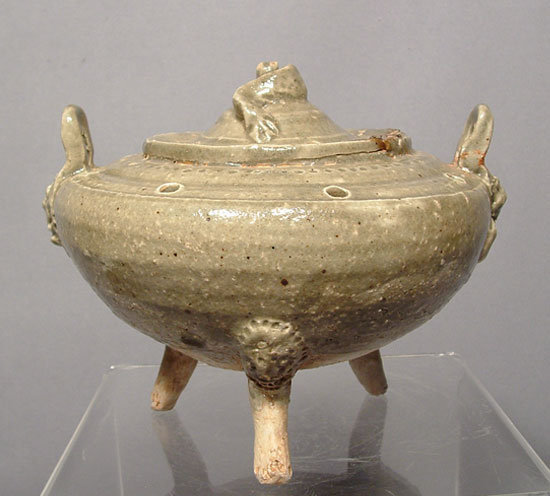 Antique Chinese Liao Dynasty Celadon Censer