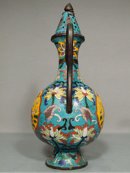 Antique Chinese Tibetan Cloisonne Ewer