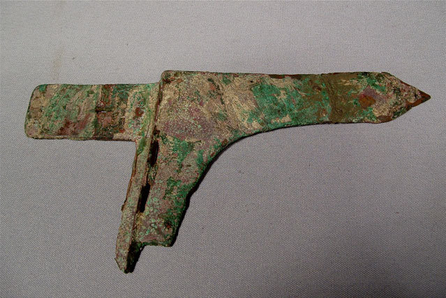 Antique Chinese Zhou Dynasty Bronze Axe