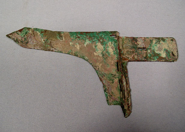 Antique Chinese Zhou Dynasty Bronze Axe