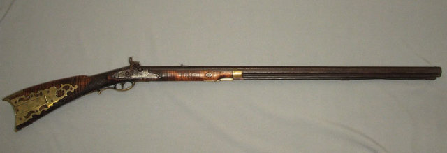 Antique American Percussion Plains Rifle Gun