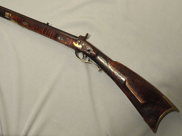 Antique American Percussion Plains Rifle Gun