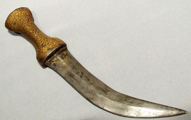 Antique Indo Persian Mughal Deccani Dagger Jambiya