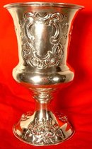 ANTIQUE SILVER JEWISH KIDDUSH CUP VIENNA 1807
