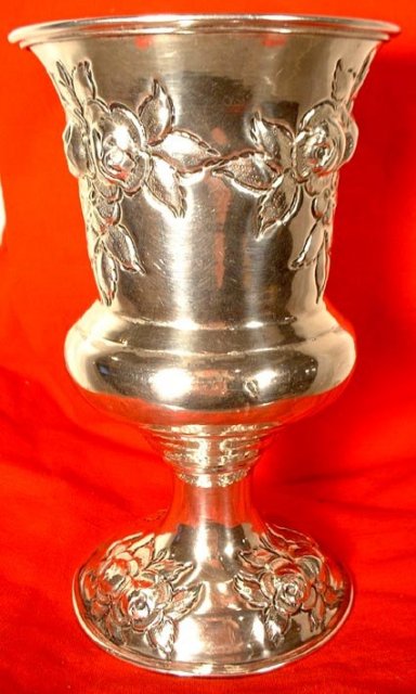 ANTIQUE SILVER JEWISH KIDDUSH CUP VIENNA 1807