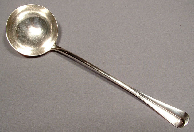 ANTIQUE ENGLISH STERLING SILVER LADLE, 1905