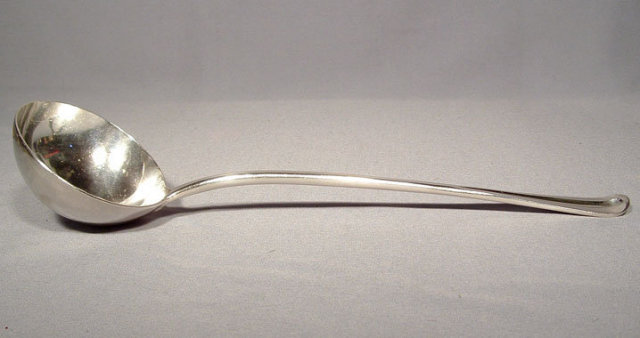 ANTIQUE ENGLISH STERLING SILVER LADLE, 1905