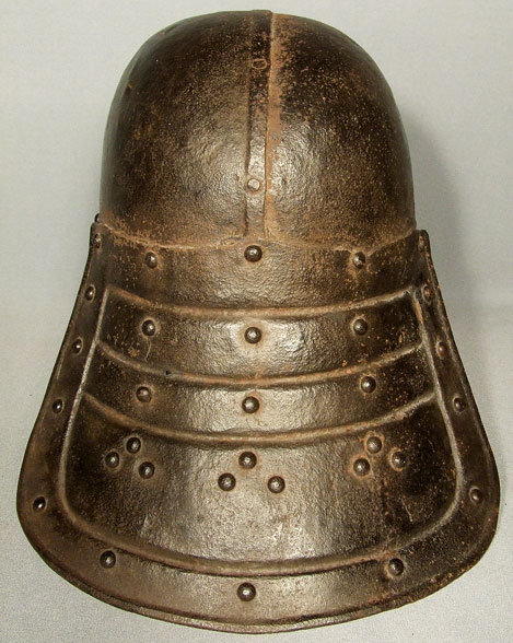 Antique 17th century Cromwellian Lobstertail Helmet Zischagge
