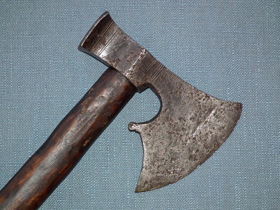 Rare Antique 16th - 17th Century Polish - Hungarian Czekan Battle Axe
