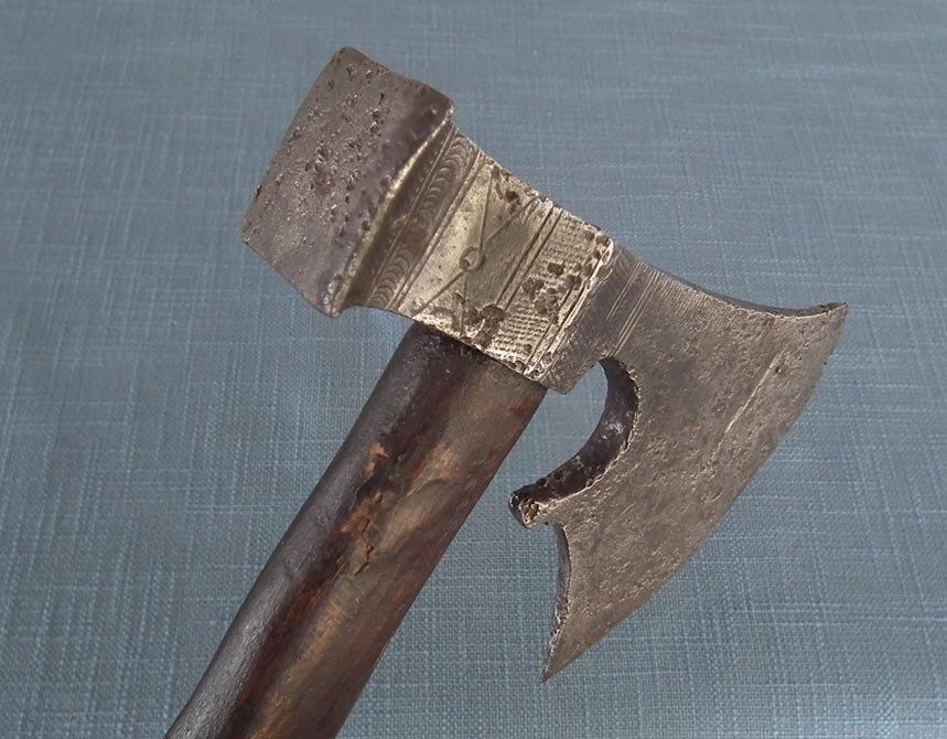 Rare Antique 16th - 17th Century Polish - Hungarian Czekan Battle Axe
