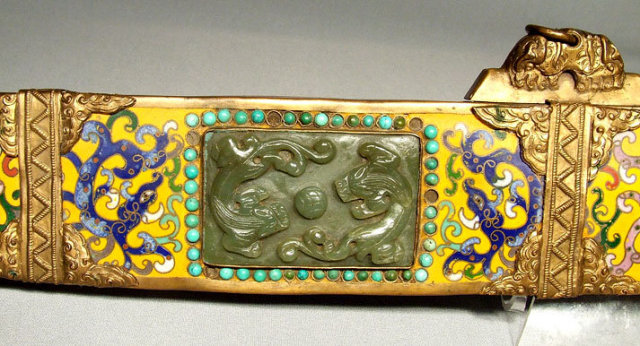 Antique Chinese Cloisonné Sword Dao, 19th century