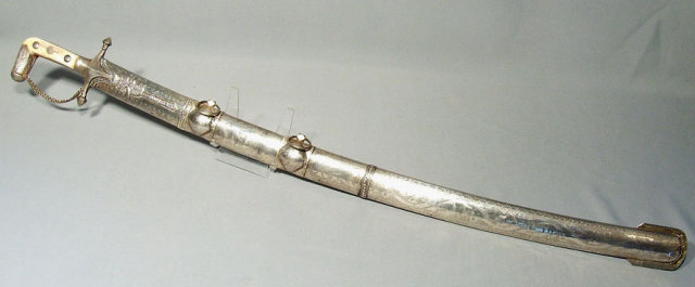 Antique Islamic Silver Sword Shamshir Arabian Saif