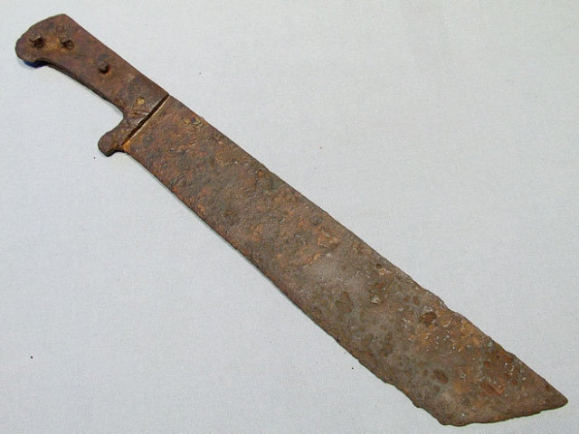 Antique German sword waidblatt, Saxon Hunting sword