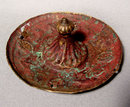 Antique Seljuk Bronze Tray, 12th Century