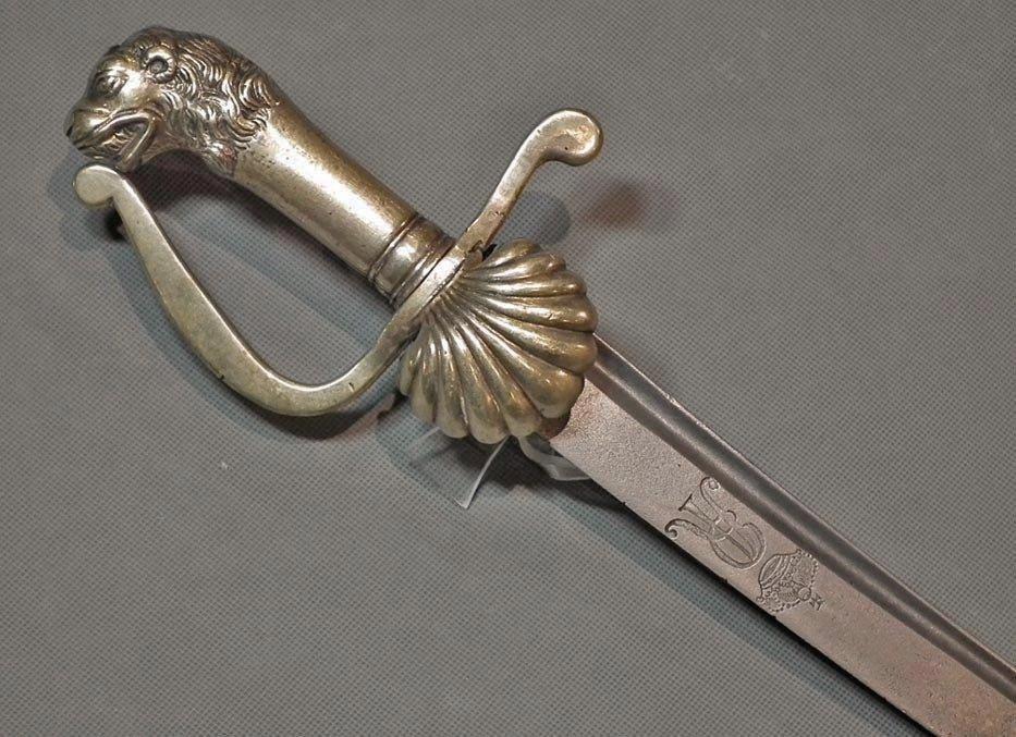 Antique 18th Century Polish Saxon Swiss Guards Sword of Augustus II the Strong King Of Poland
