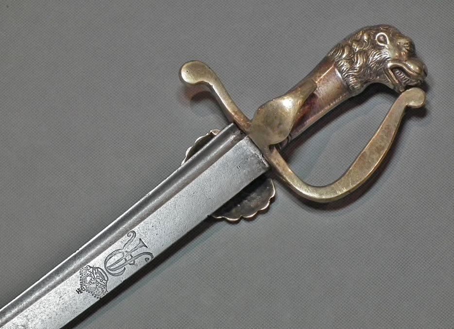 Antique 18th Century Polish Saxon Swiss Guards Sword of Augustus II the Strong King Of Poland
