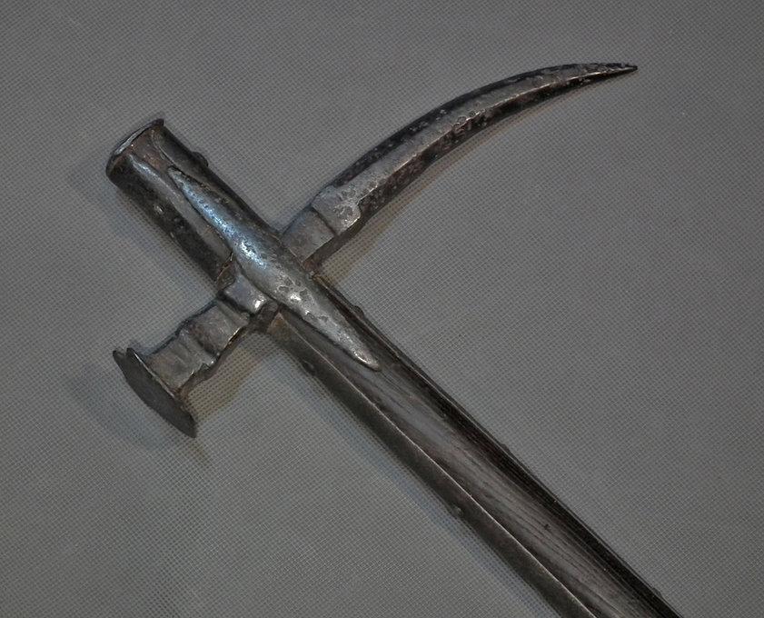 Antique late 16th - 17th Polish - Hungarian Huge War Hammer Nadziak