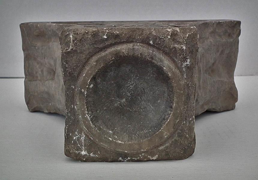 Antique Medieval Romanesque 11th -13th Century Marble Column Base