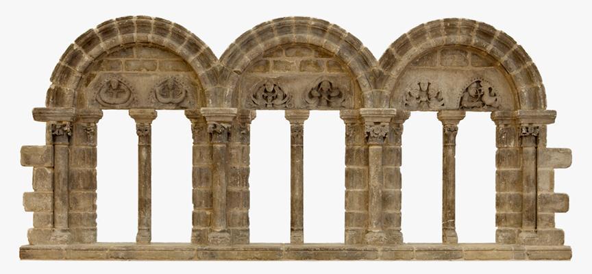 Antique Medieval Romanesque 11th -13th Century Marble Column Base