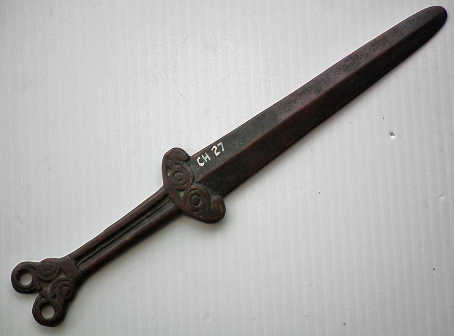 Ancient 5th - 4th century B.C. Scythian Bronze Short Sword Akinakes Acinaces Akinak