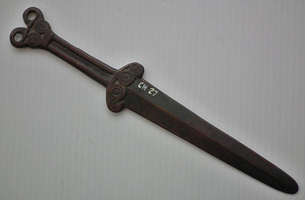 Ancient 5th - 4th century B.C. Scythian Bronze Short Sword Akinakes Acinaces Akinak
