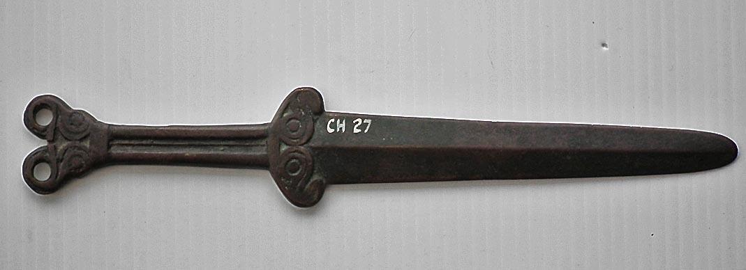 Ancient 5th - 4th century B.C. Scythian Bronze Short Sword Akinakes Acinaces Akinak