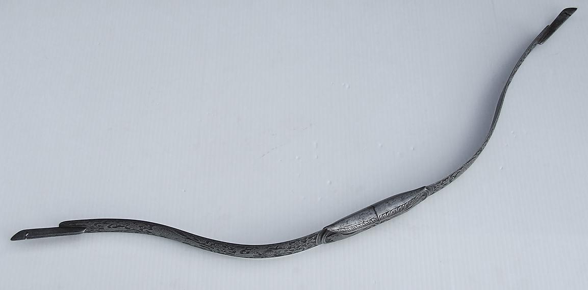 Antique 19th Century Indo Persian Islamic Recurved Steel Bow