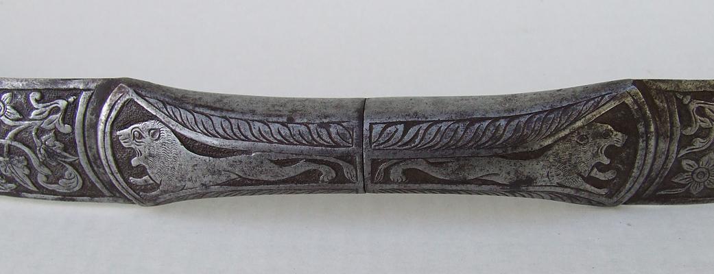 Antique 19th Century Indo Persian Islamic Recurved Steel Bow