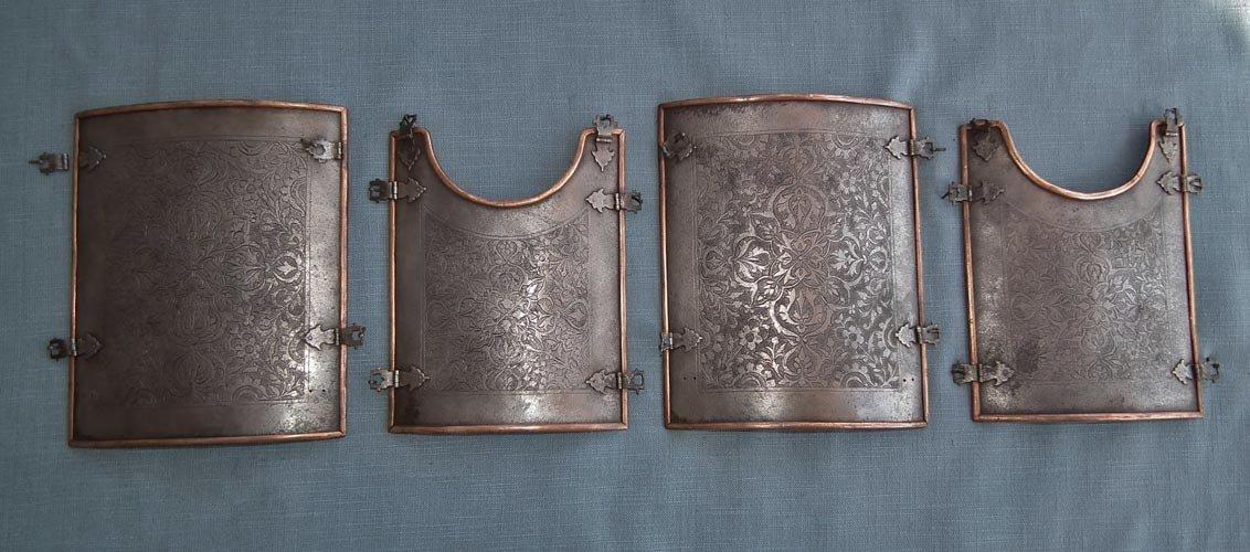Antique 18th century Indo-Persian Islamic Armour Char-Aina