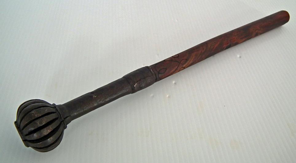 Antique 17th century Islamic Turkish Ottoman or Hungarian Mace Topuz - Buzogányok