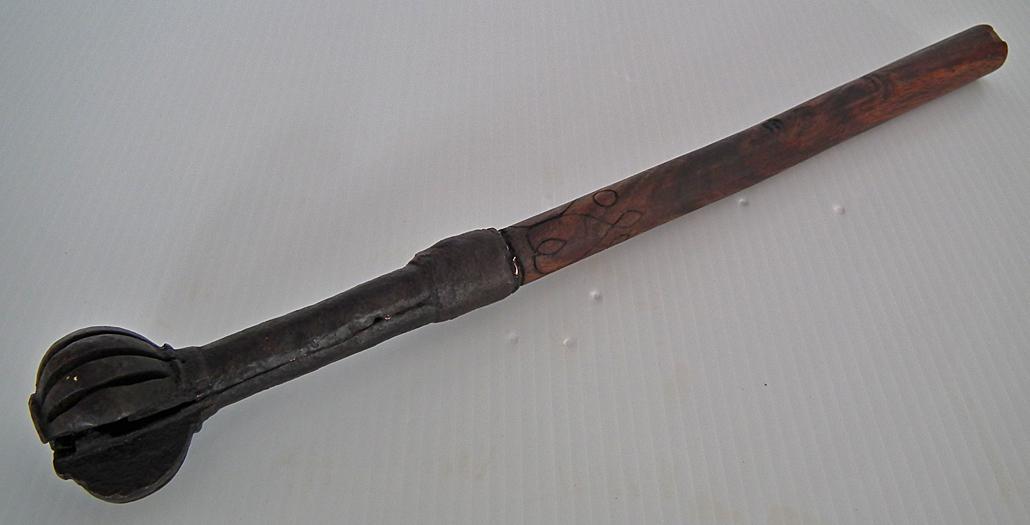 Antique 17th century Islamic Turkish Ottoman or Hungarian Mace Topuz - Buzogányok