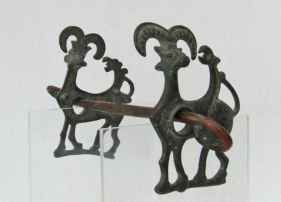 An Ancient Luristan Bronze Horsebit Circa 9th-7th century B.C.