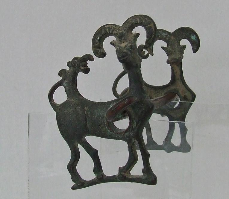 An Ancient Luristan Bronze Horsebit Circa 9th-7th century B.C.